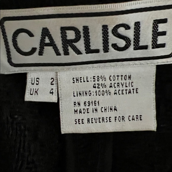 Carlisle Black and White Textured Blazer - Picture 5 of 5